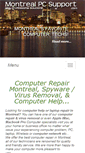 Mobile Screenshot of montrealpcsupport.com